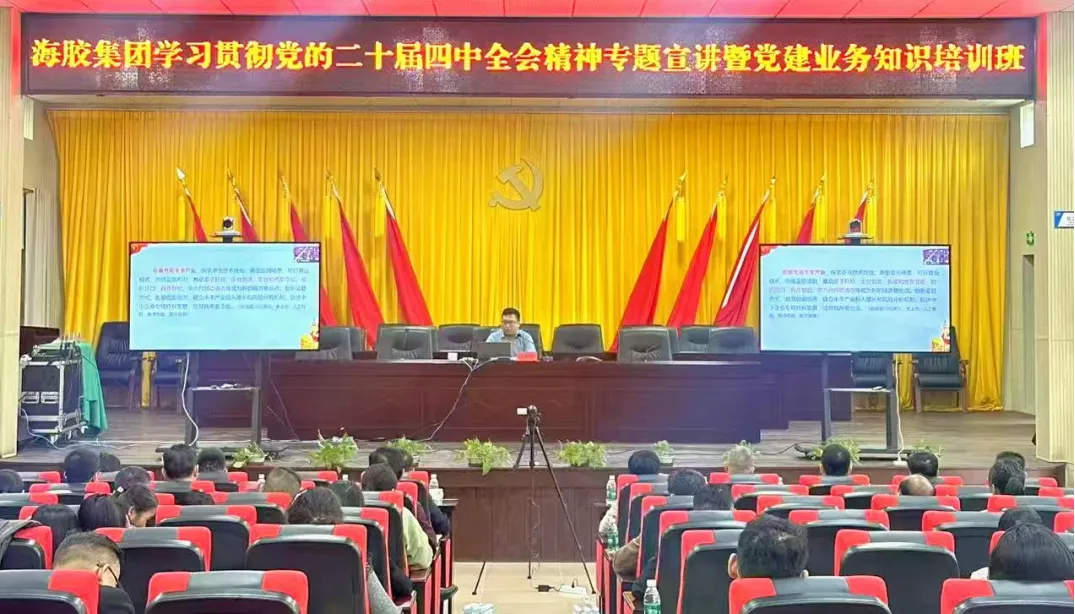 海南橡膠舉辦二十屆四中全會精神宣講與黨務(wù)知識培訓(xùn)班